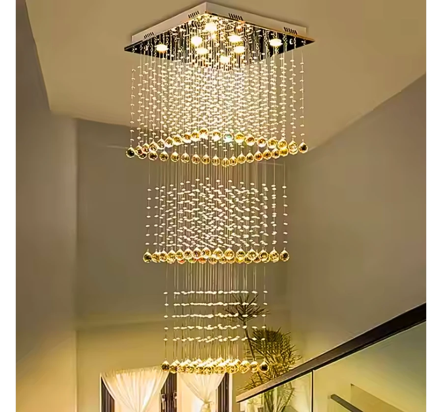 HARMONICS CRYSTAL DUPLEX CHANDELIER