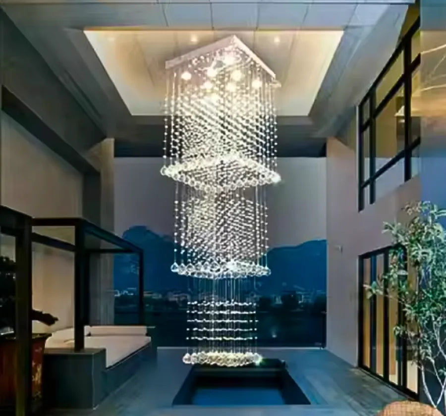 HARMONICS CRYSTAL DUPLEX CHANDELIER