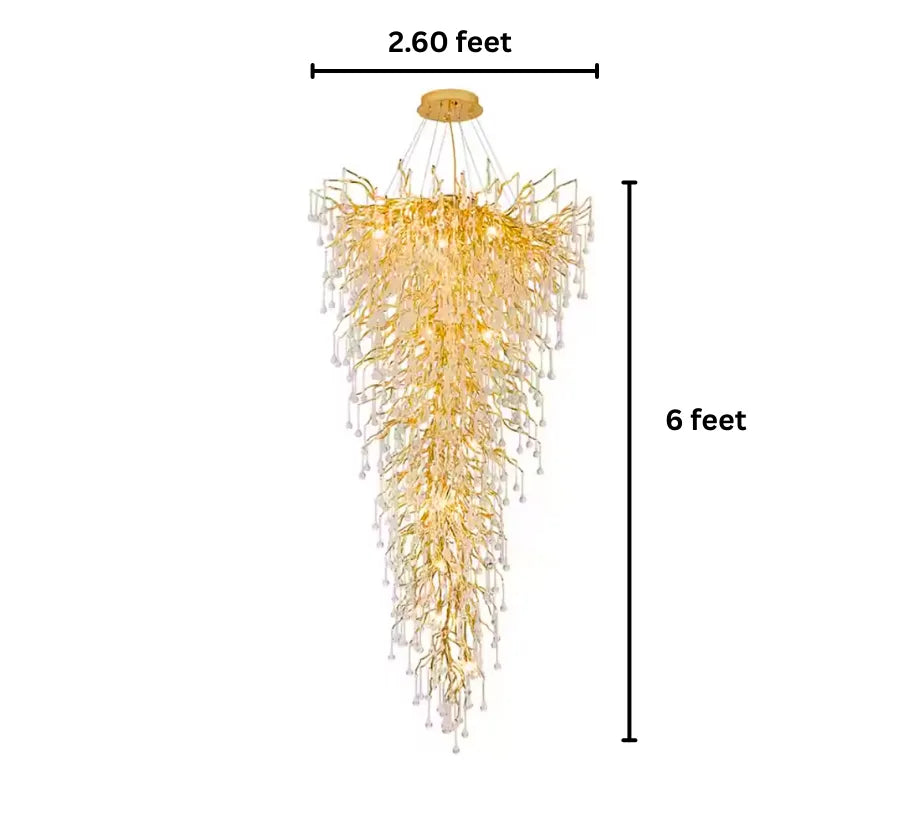 GOLDEN RHAPSODY DUPLEX CHANDELIER
