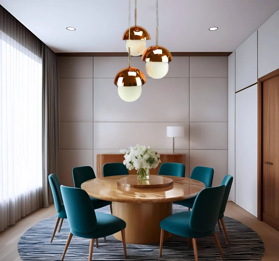 ORBIQUE ROSE GOLD HANGING LIGHT (Set of 3)