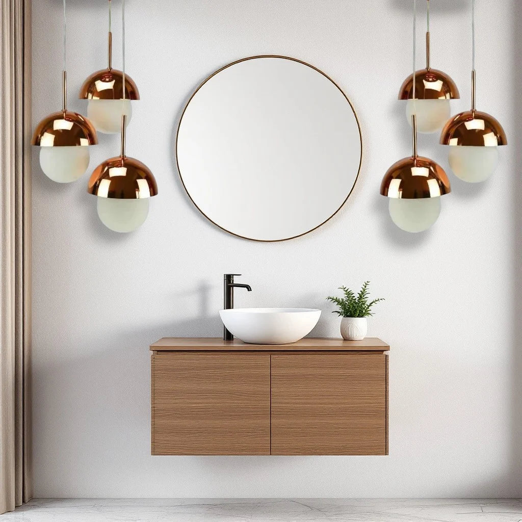 ORBIQUE ROSE GOLD HANGING LIGHT (Set of 3)