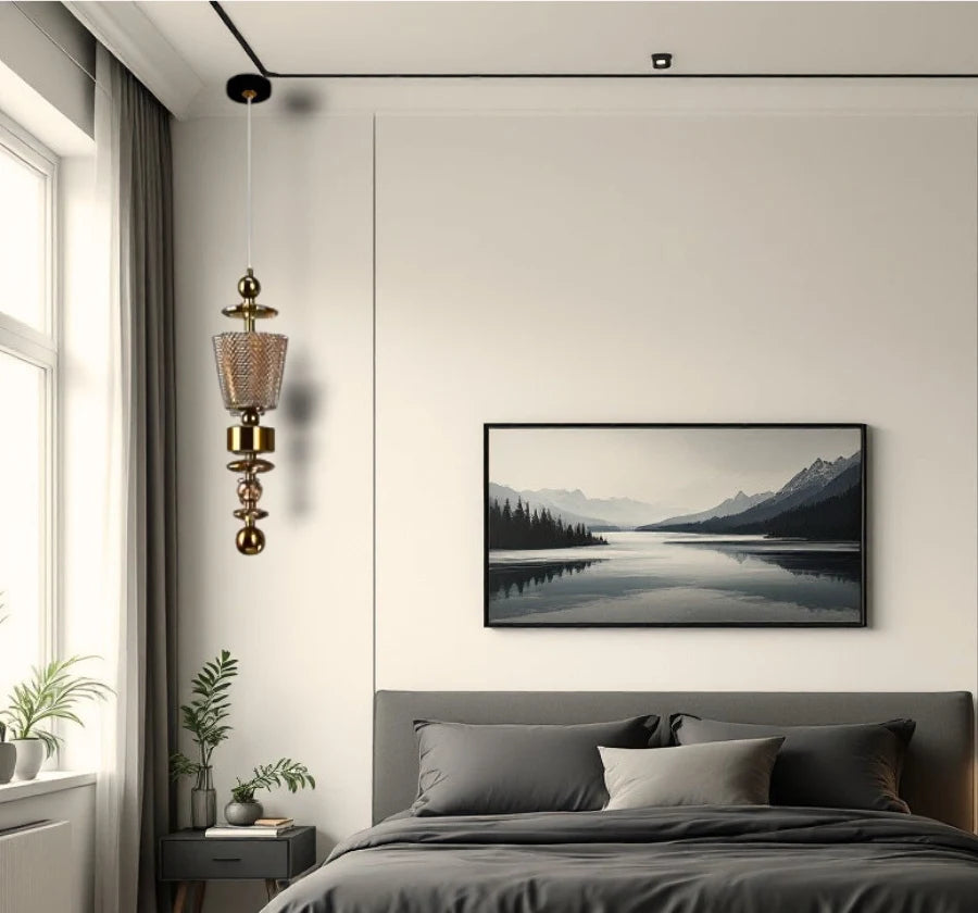 PLUME PENDANT LIGHT (Amber/Smoke)