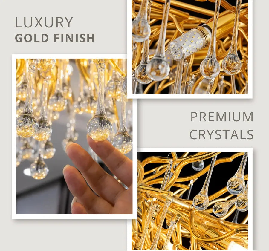 IMPERIAL CRYSTAL DROPS CHANDELIER