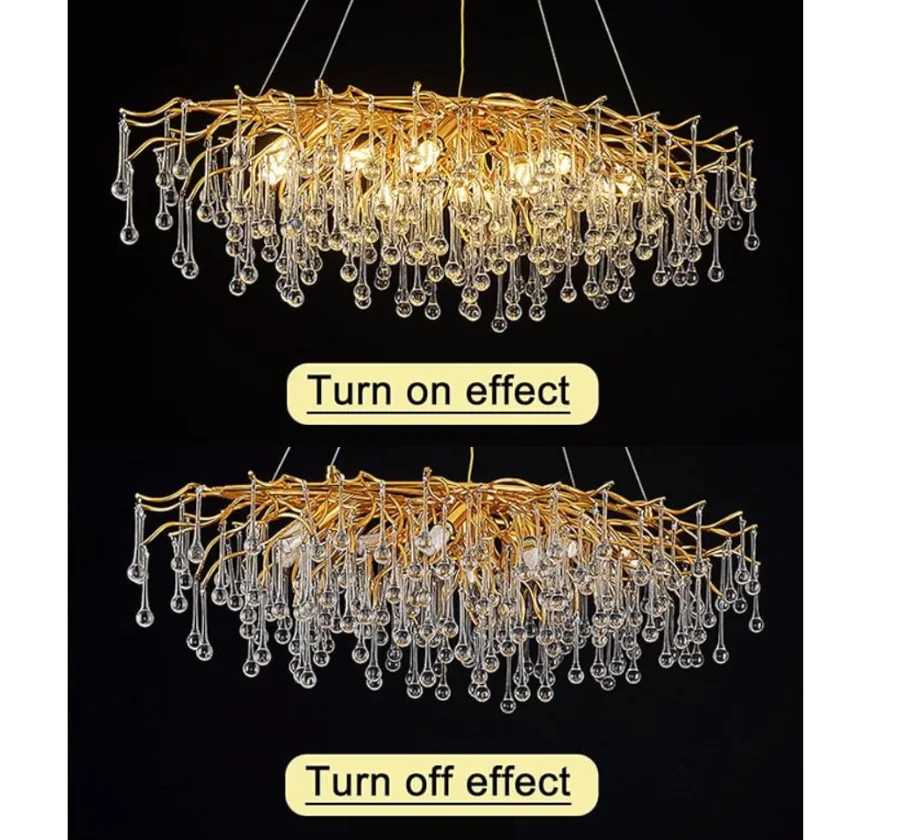 IMPERIAL CRYSTAL DROPS CHANDELIER