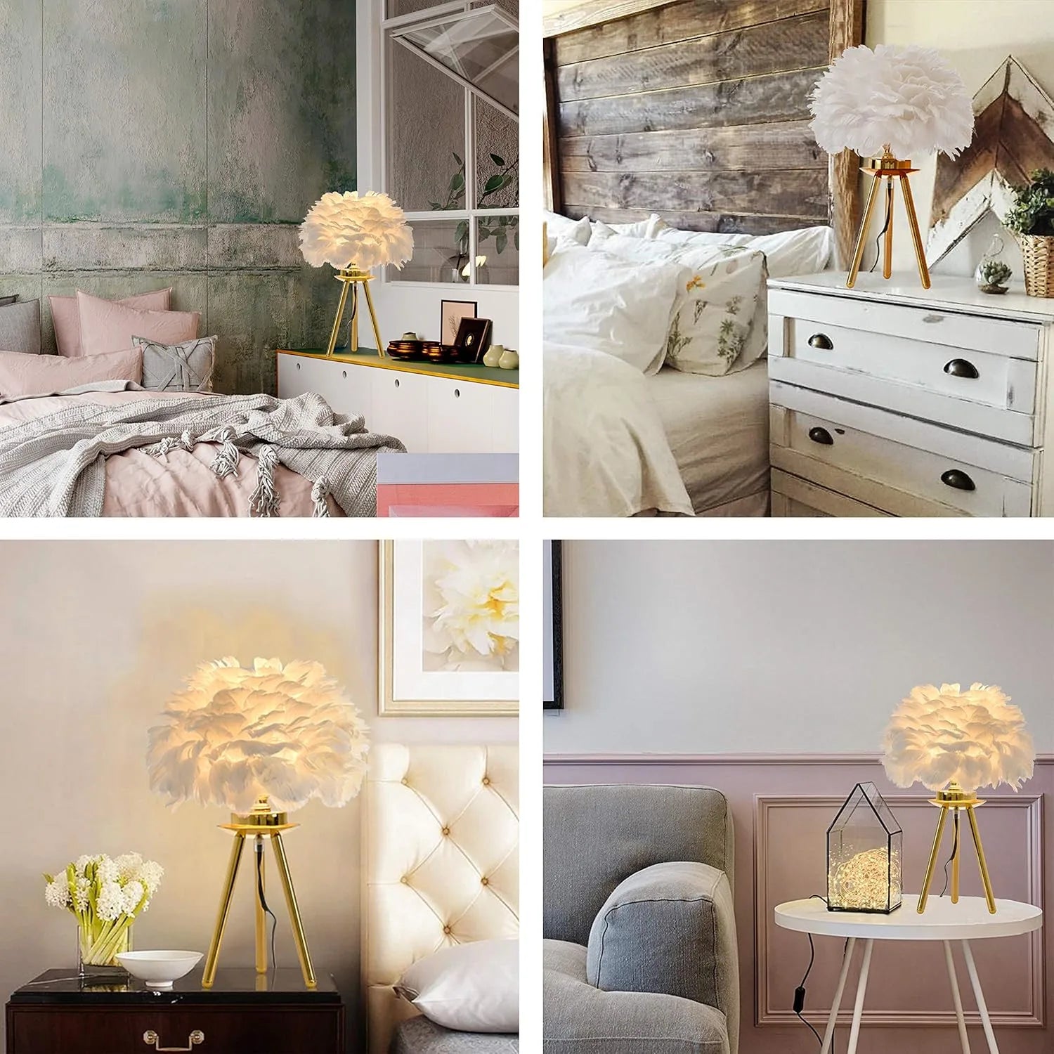 PLUMAGE FEATHER TABLE LAMP