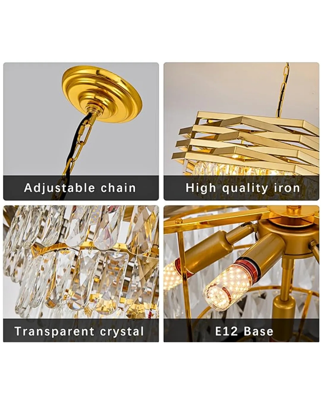 GLIMORA CRYSTAL CHANDELIER