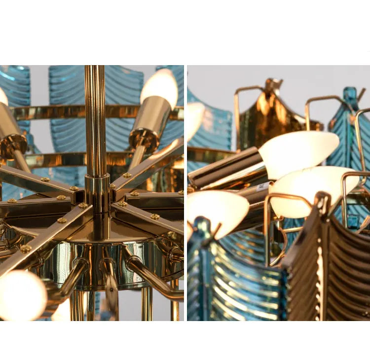 TROPICAL ELEGANCE LEAF CHANDELIER