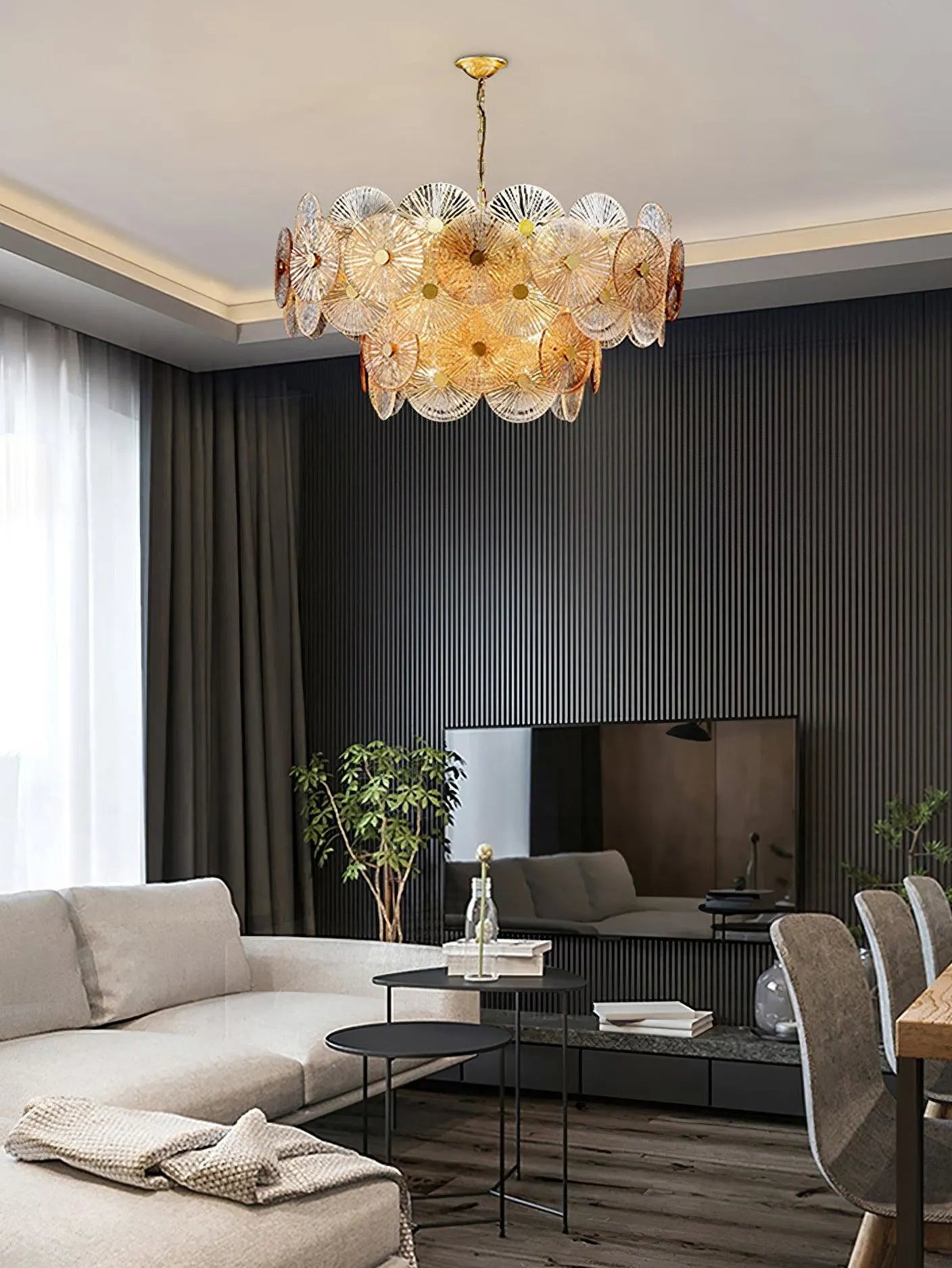 SOLAR BLOOM GLASS CHANDELIER