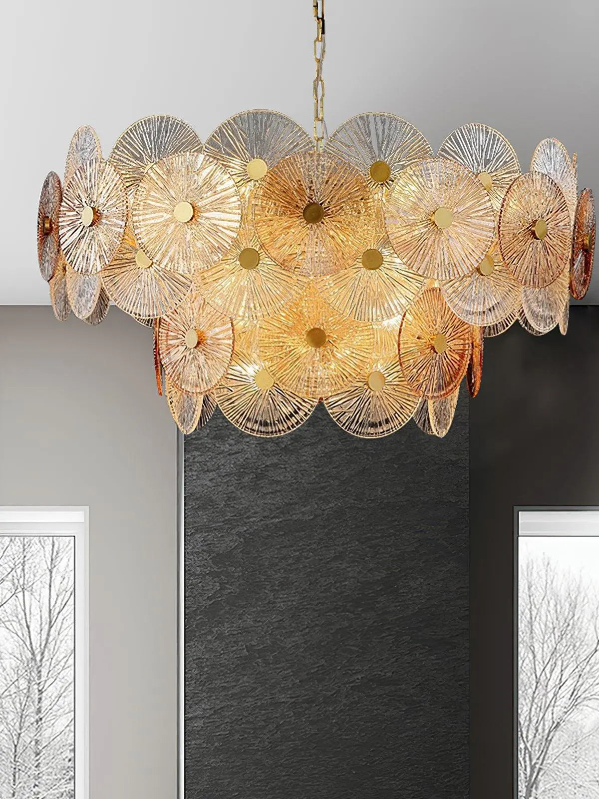 SOLAR BLOOM GLASS CHANDELIER
