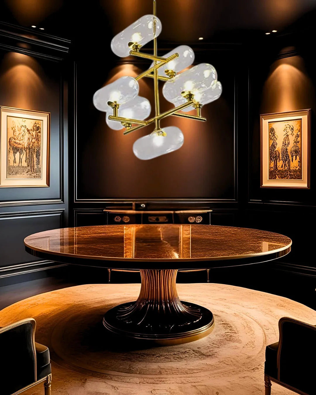 ASTRA CLEAR GLASS CHANDELIER