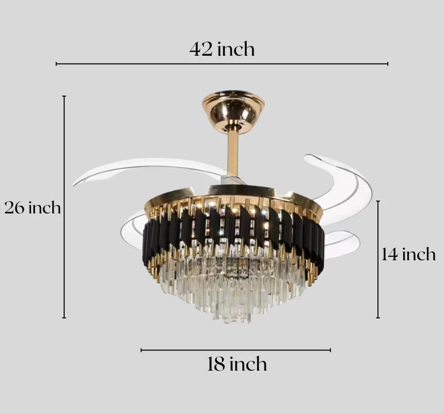 BELLAGIO CHANDELIER CEILING FAN