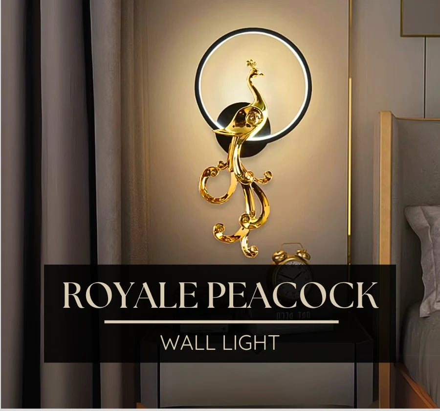 ROYALE PEACOCK WALL LAMP (Left)