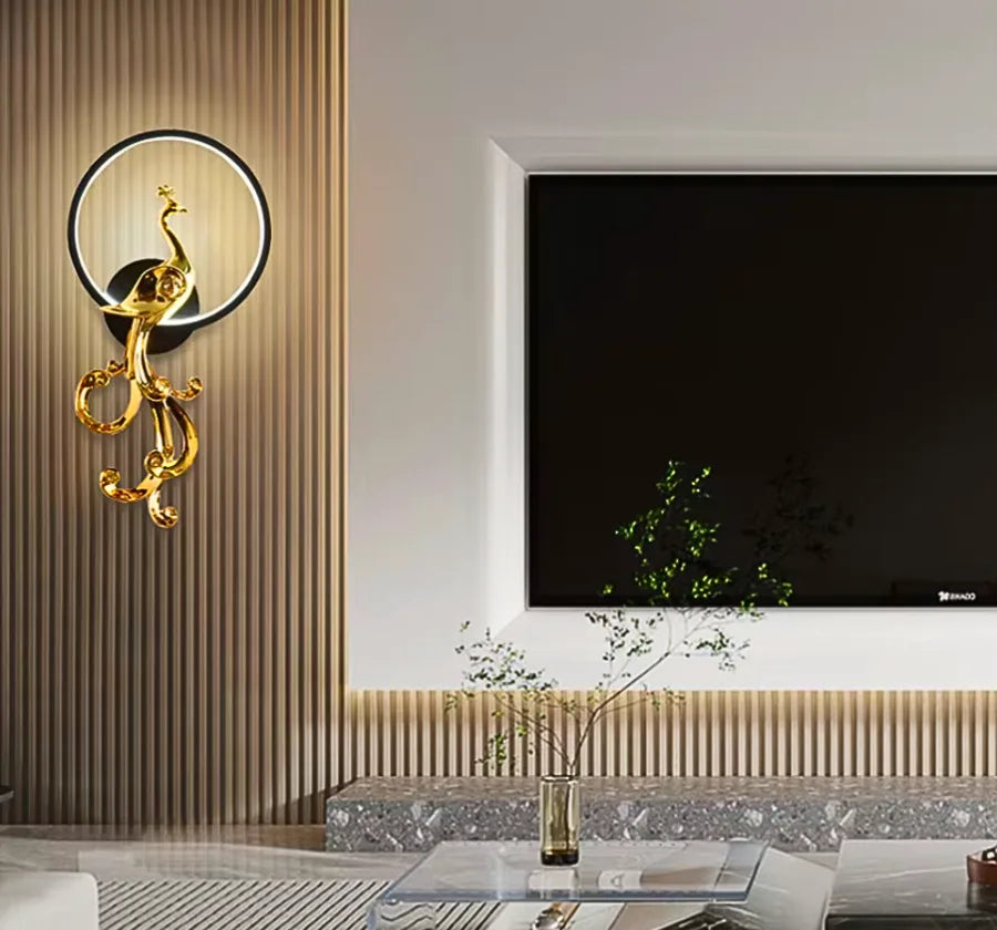 ROYALE PEACOCK WALL LAMP (Left)