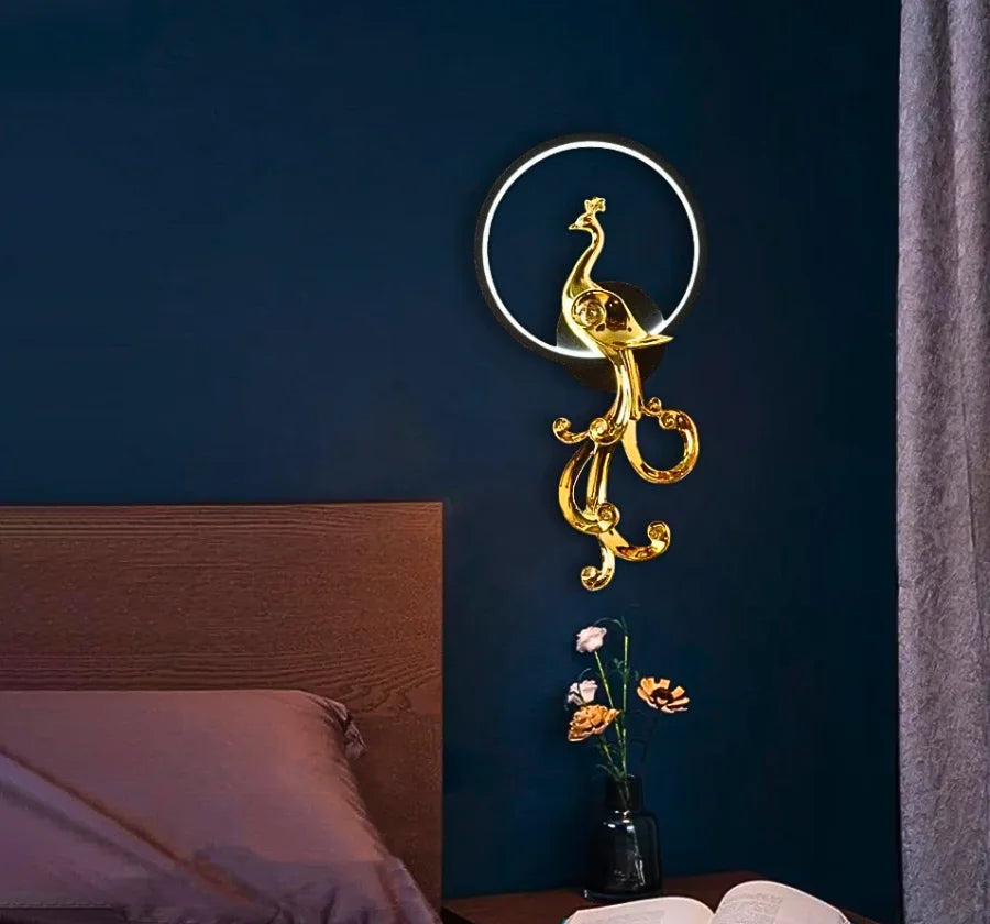 ROYALE PEACOCK WALL LAMP (Right)