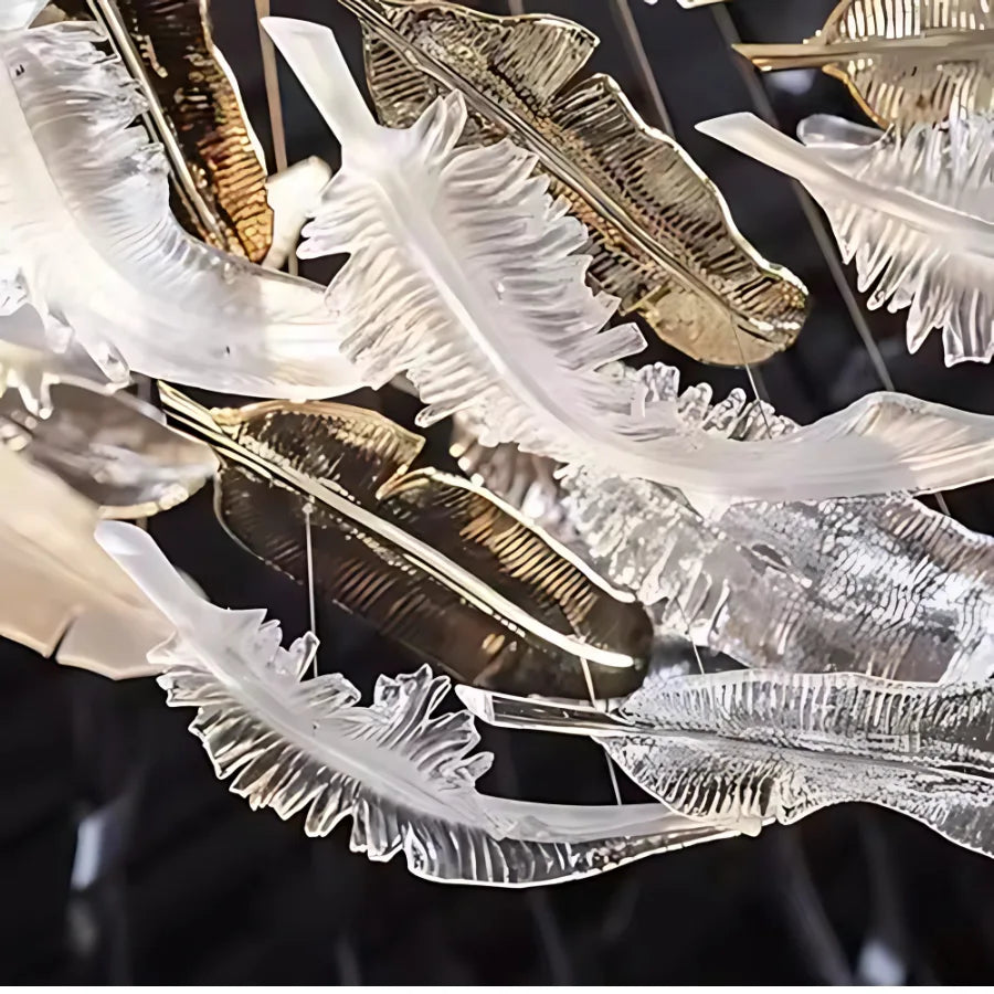 AIRY GLASS CHANDELIER