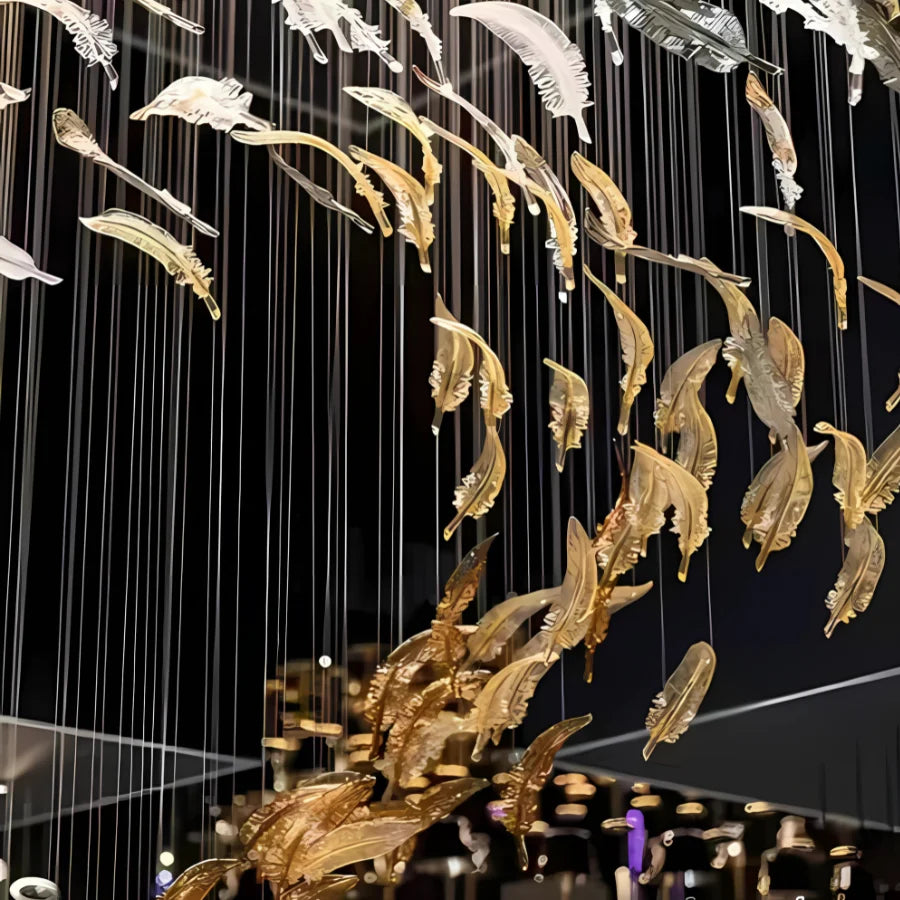 AIRY GLASS CHANDELIER