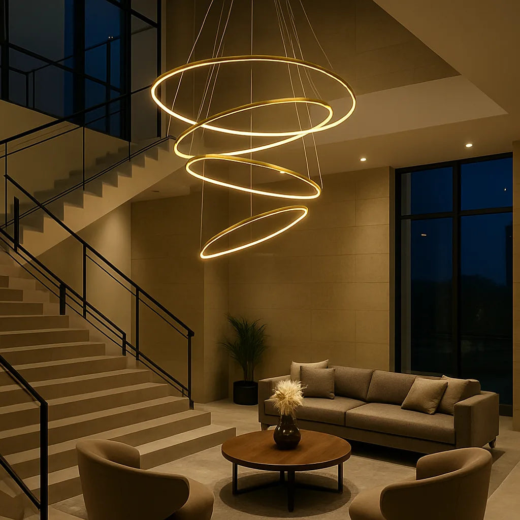 HALO DUPLEX CHANDELIER