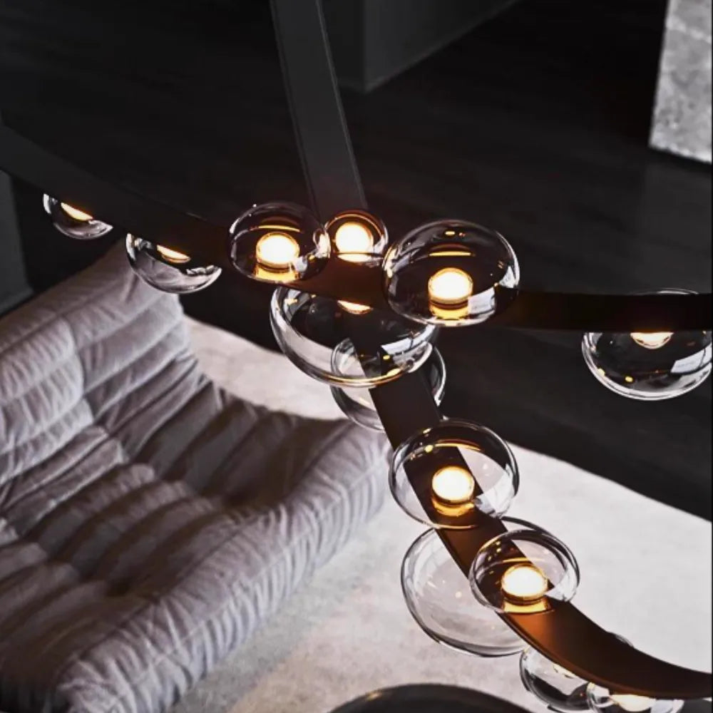 ELANTRIX BLACK MODERN CHANDELIER