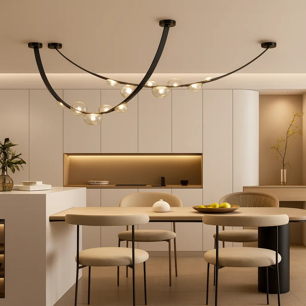 ELANTRIX BLACK MODERN CHANDELIER