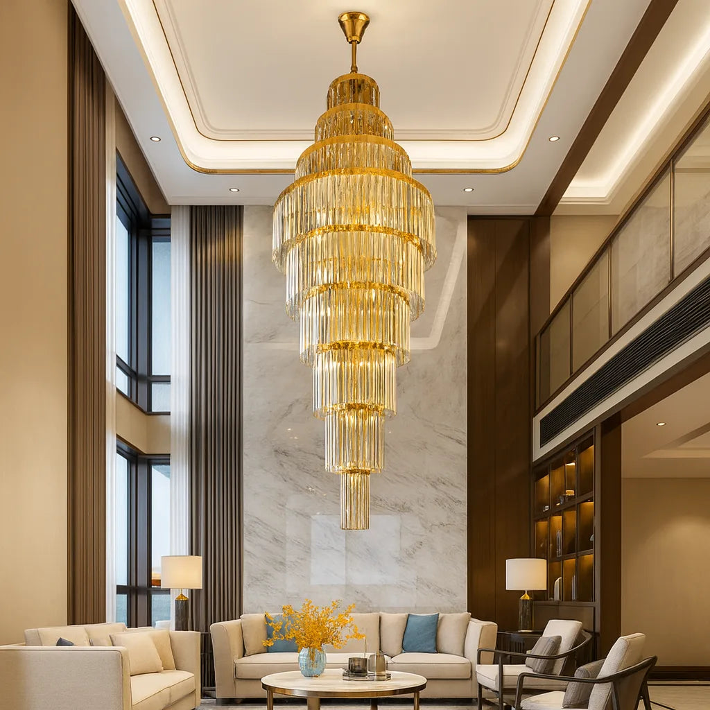 CROWNSPIRE CRYSTAL CHANDELIER