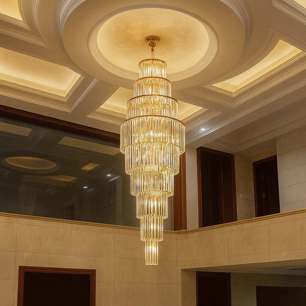 CROWNSPIRE CRYSTAL CHANDELIER