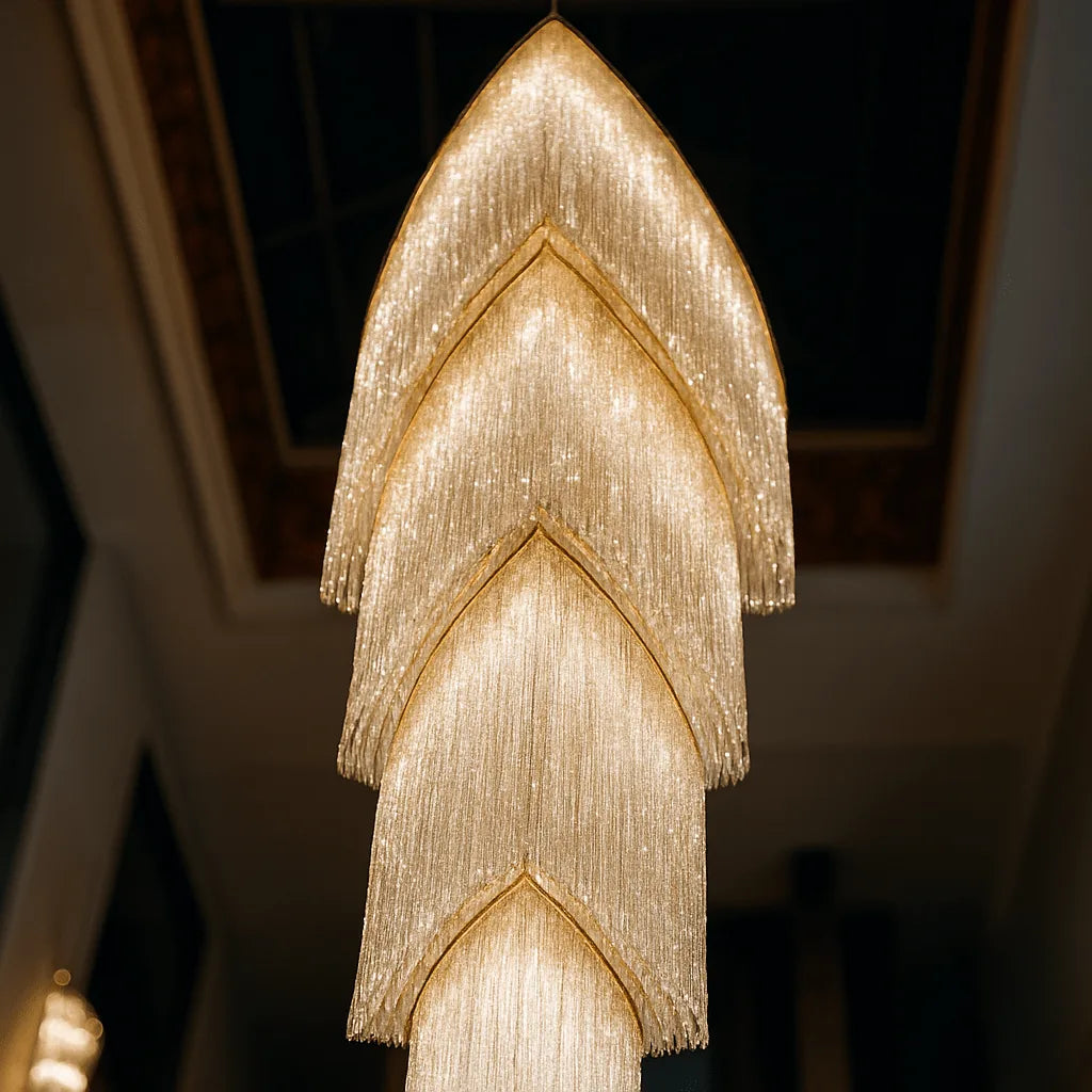 LUSTREFALL CRYSTAL DUPLEX CHANDELIER