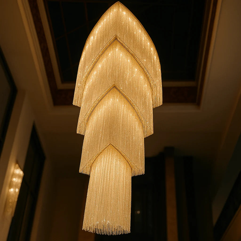 LUSTREFALL CRYSTAL DUPLEX CHANDELIER