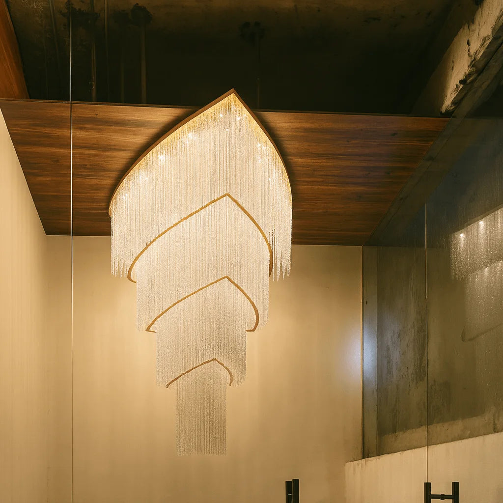 LUSTREFALL CRYSTAL DUPLEX CHANDELIER