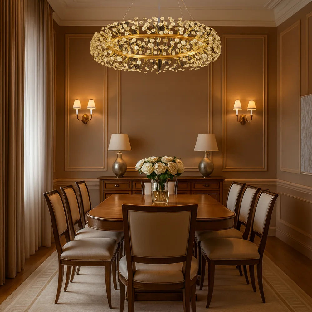 GOLDEN BLOOM CHANDELIER