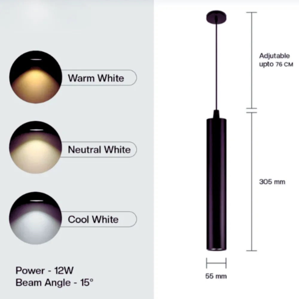 ONYX BEAM- SLEEK PENDANT LIGHT