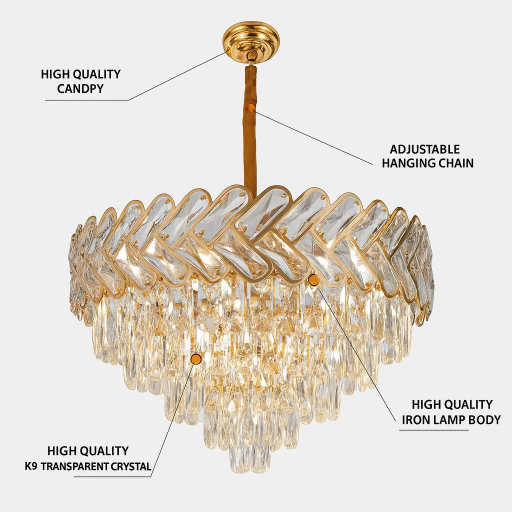 CHANTECLAIR CRYSTAL CHANDELIER