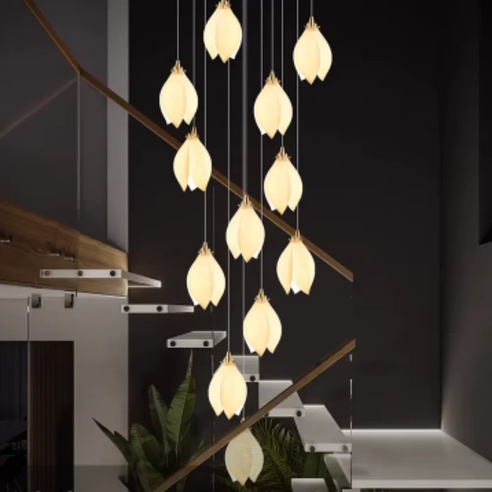 OPULENT BLOSSOM DUPLEX CHANDELIER