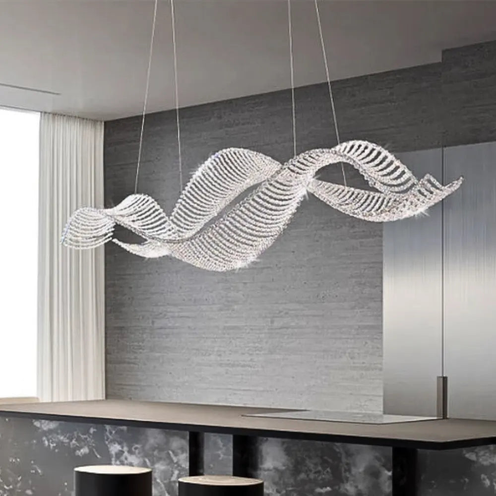 SERAPHIC STREAM CRYSTAL WAVE CHANDELIER