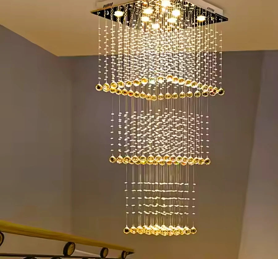 HARMONICS CRYSTAL DUPLEX CHANDELIER