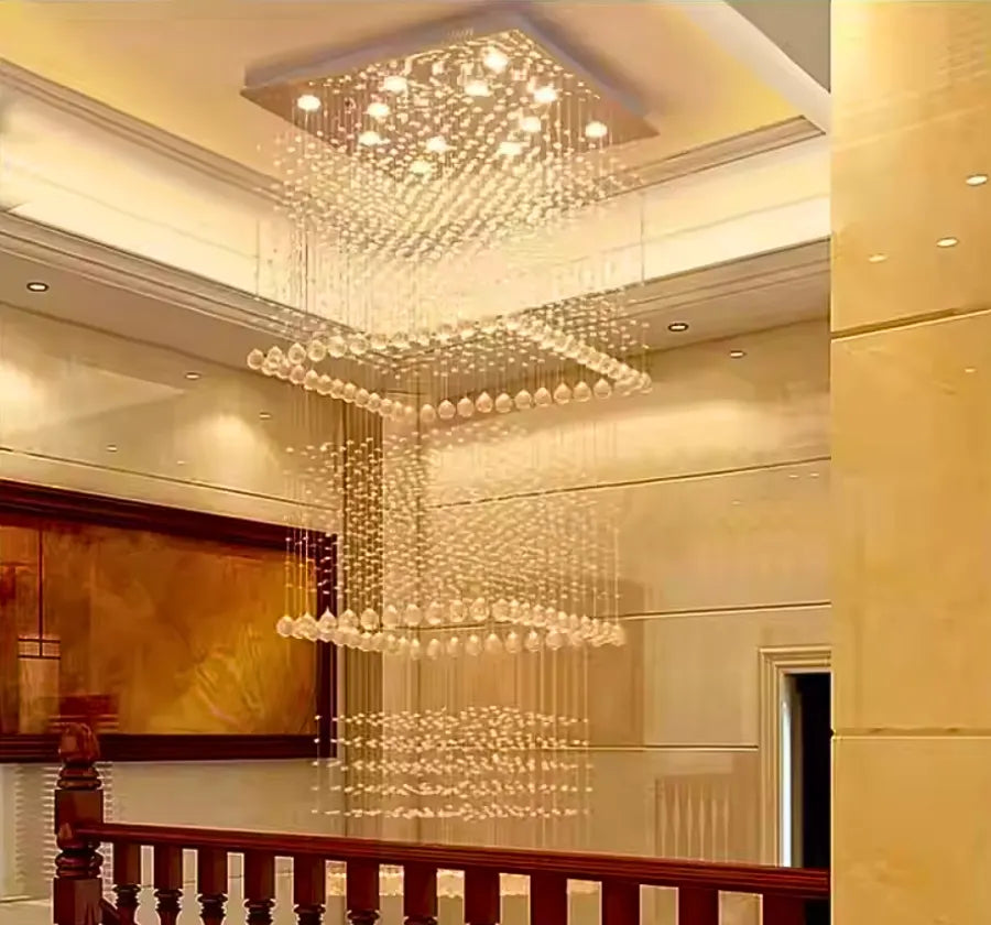 HARMONICS CRYSTAL DUPLEX CHANDELIER