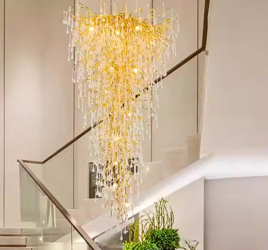 GOLDEN RHAPSODY DUPLEX CHANDELIER