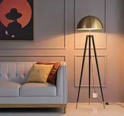 TRION GOLD METAL SHADE FLOOR LAMP