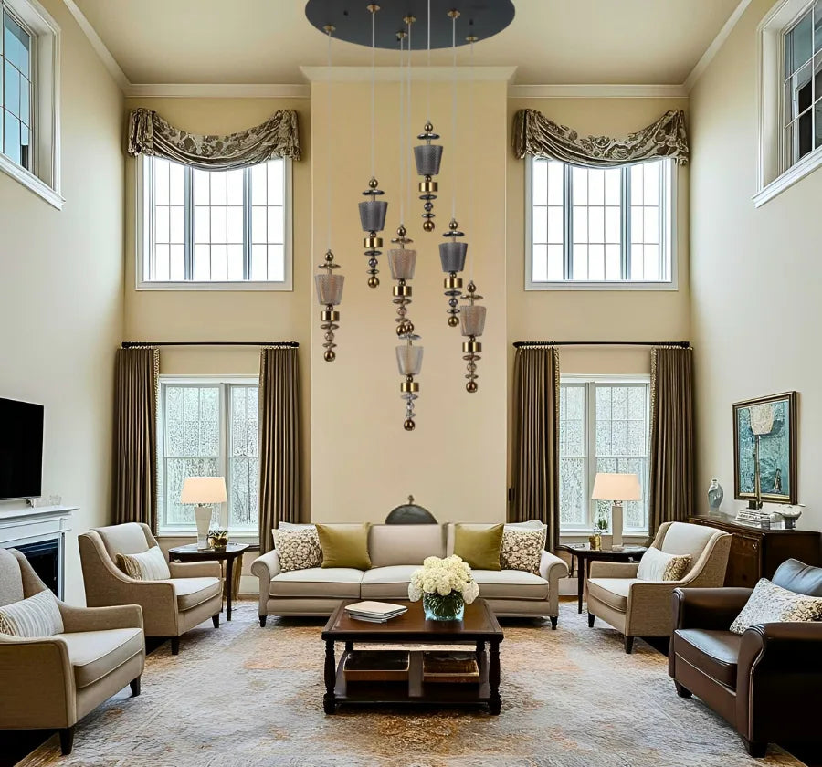 PLUME PENDANT LIGHT (Amber/Smoke)