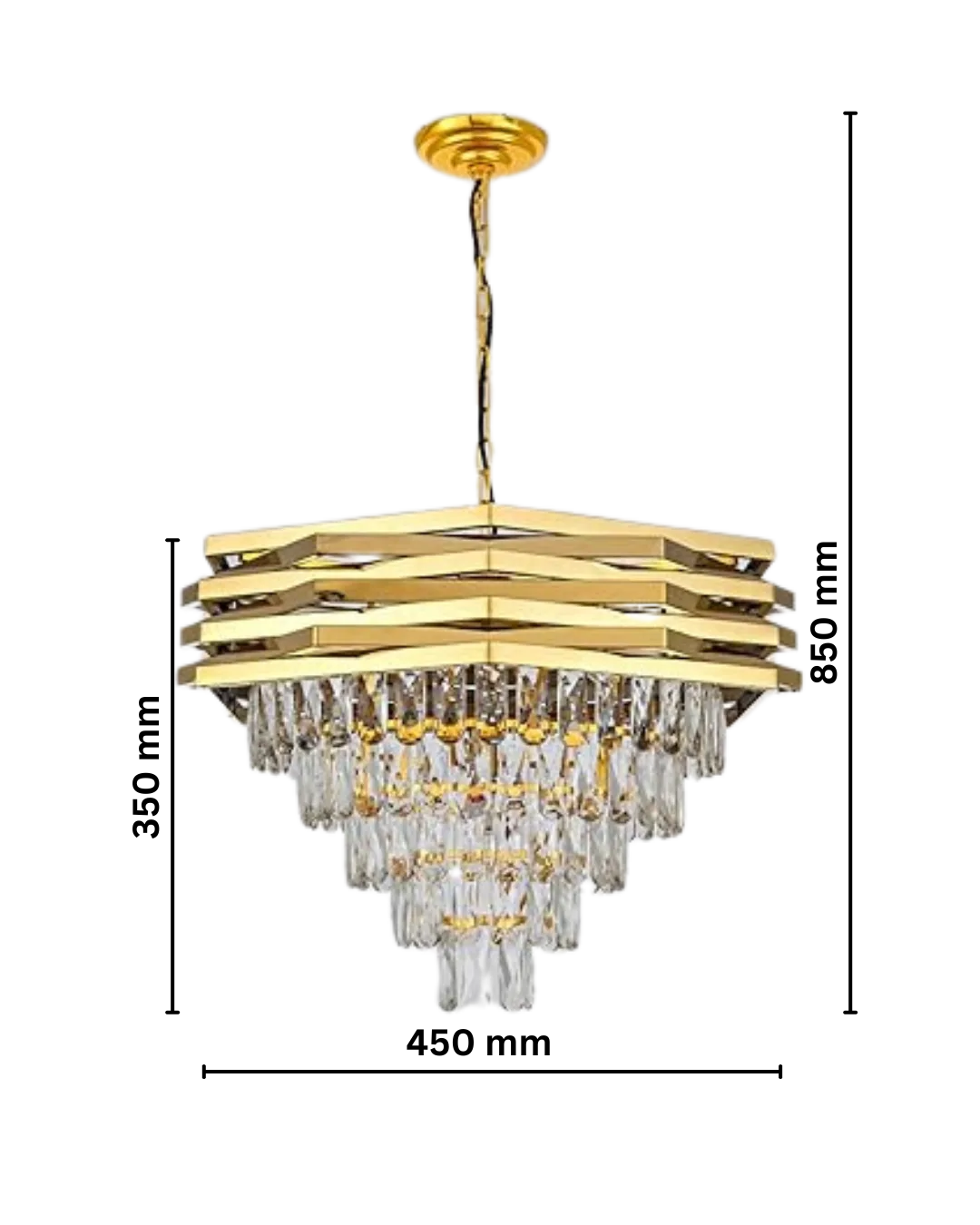GLIMORA CRYSTAL CHANDELIER