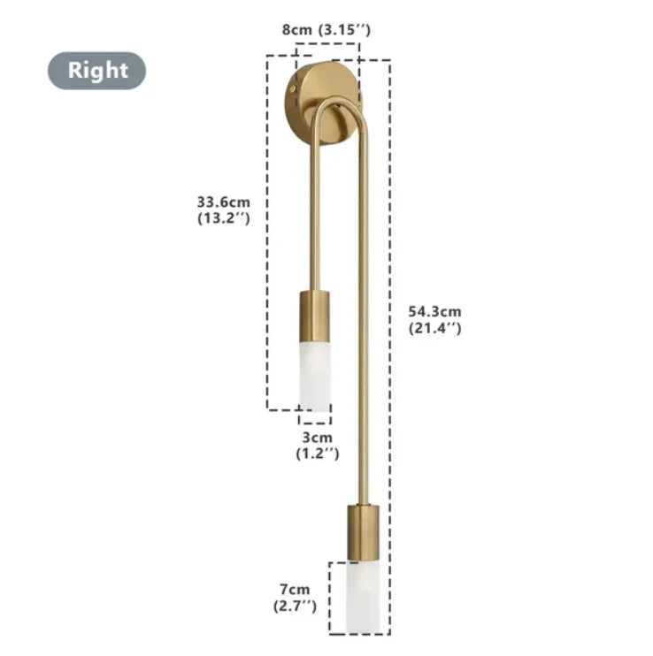 DUAL SHARD WALL LAMP
