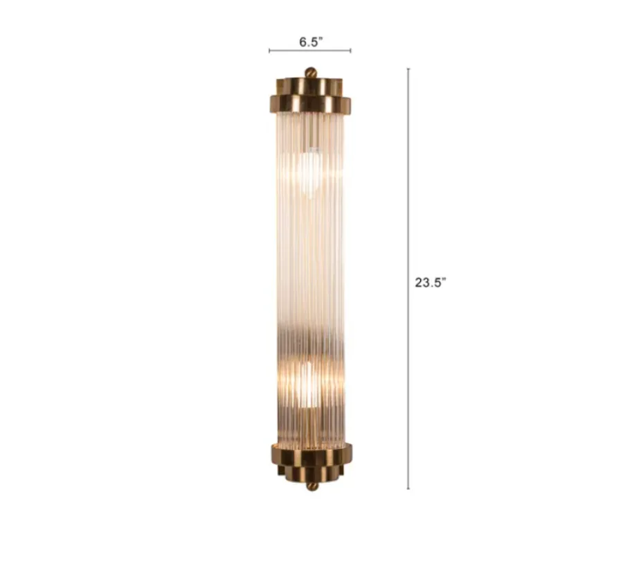 LUSTREGLOW HOURGLASS WALL LAMP