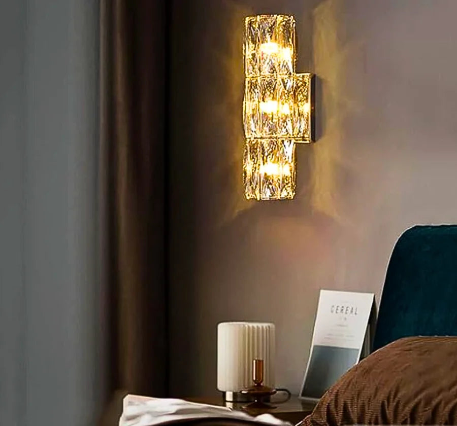 CASCADE CRYSTAL WALL LIGHT