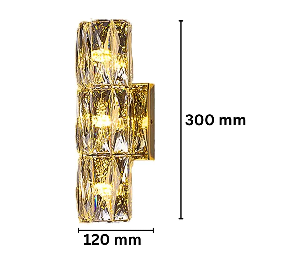 CASCADE CRYSTAL WALL LIGHT