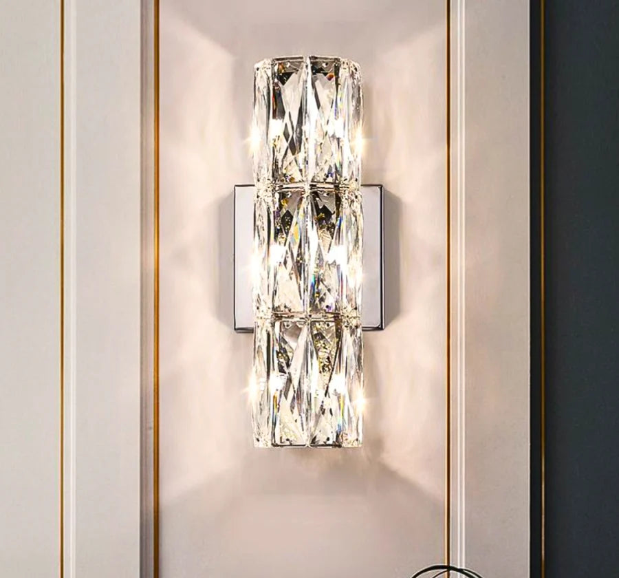 CASCADE CRYSTAL WALL LIGHT