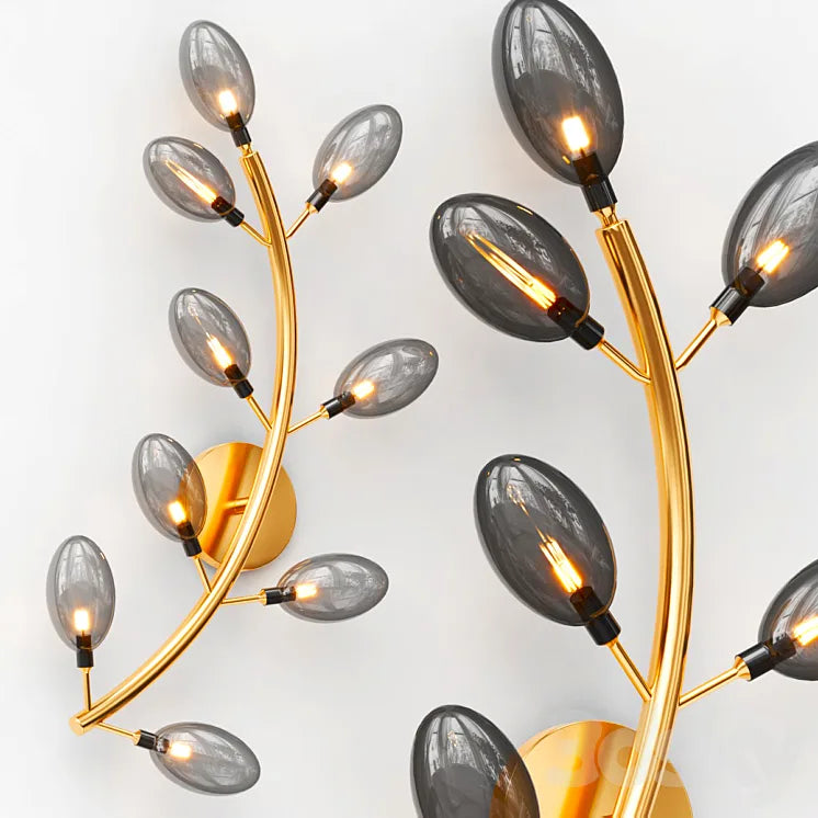 ETHERAL LEAF WALL LIGHT (SMOKE)