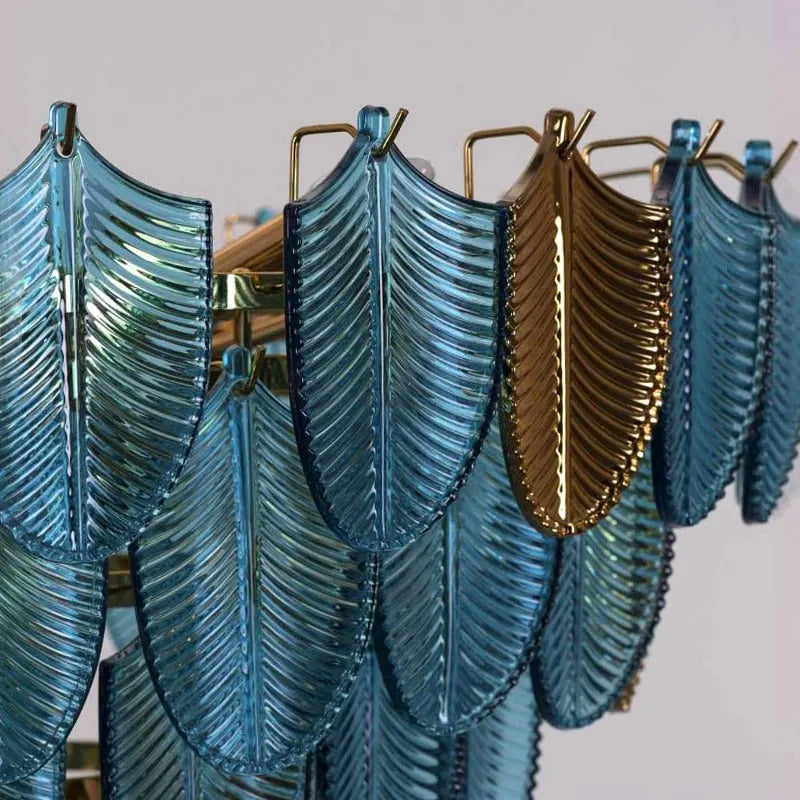 TROPICAL ELEGANCE LEAF CHANDELIER