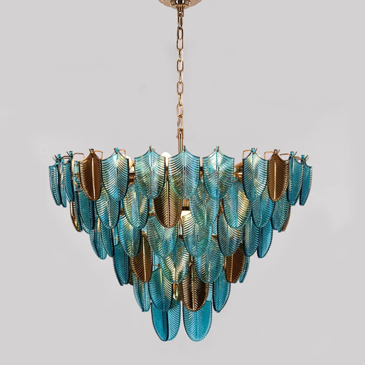 TROPICAL ELEGANCE LEAF CHANDELIER