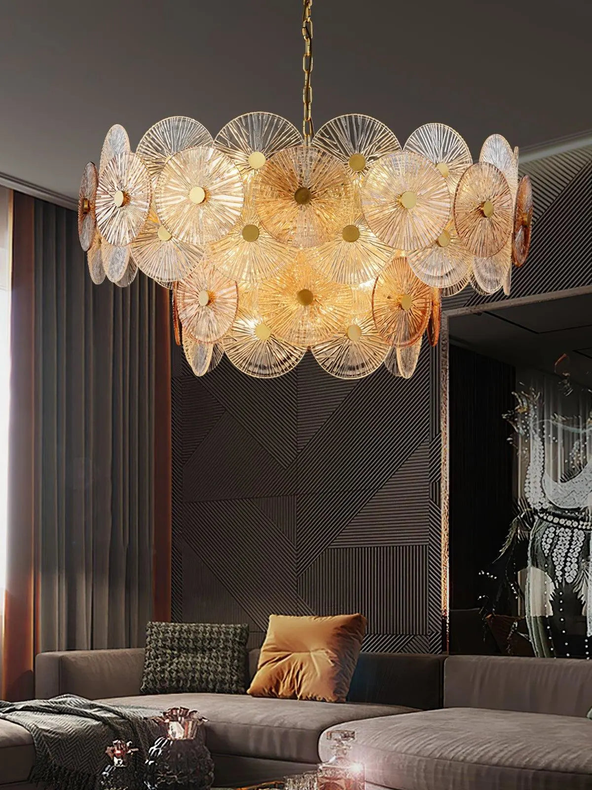 SOLAR BLOOM GLASS CHANDELIER