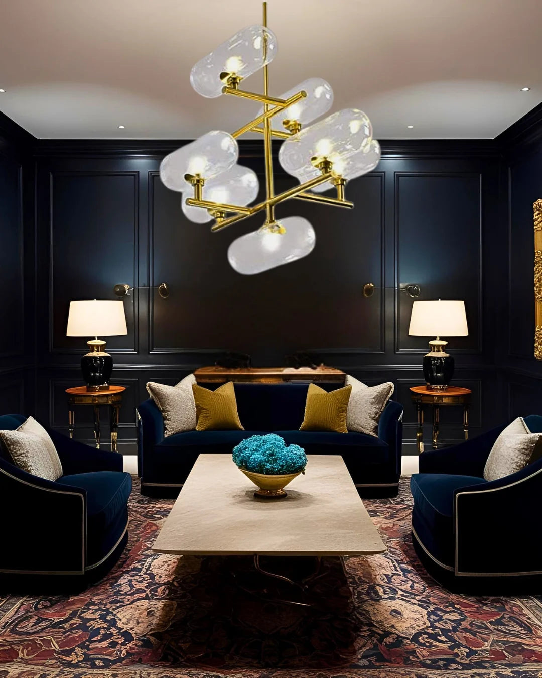 ASTRA CLEAR GLASS CHANDELIER