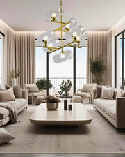 ASTRA CLEAR GLASS CHANDELIER